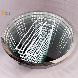 インフィニット3Dネオン<span class=keywords><strong>LED</strong></span>ミラーフロアランプチューリップインフィニティレターローズボックスDC電源会社ホームモール用