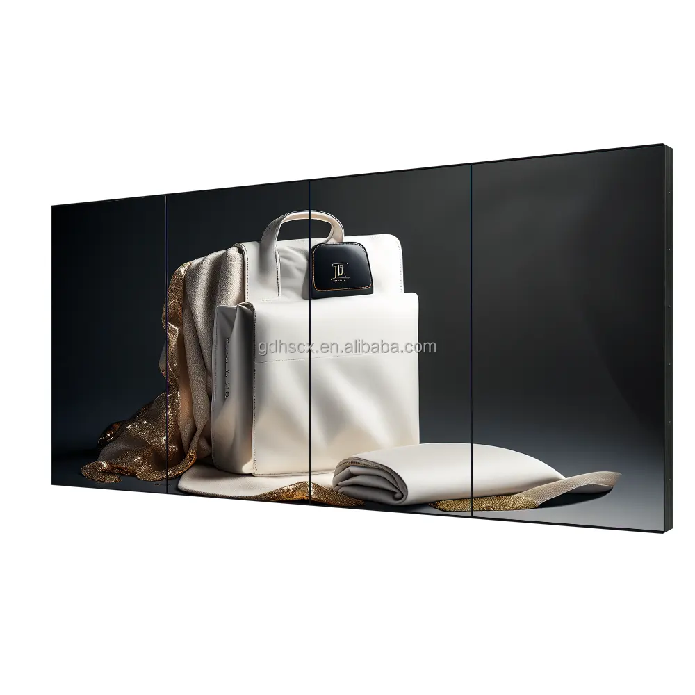 Parede de vídeo LCD para filme Animal Zoo, tela grande de alta resolução com pixels pequenos e passo de 55 polegadas, grande tela de publicidade