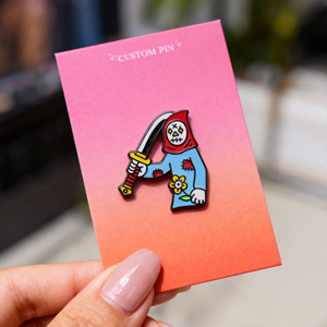 Chất Lượng Cao Tùy Chỉnh Kim Loại Phim Kinh Dị Nhân Vật Broadsword Cứng Men Cho Ve Áo Pin Huy Hiệu Cho Bán - Product Image 1