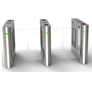 Zento High Quality 304 Stainless Steel Fully Automatic RFID Card QR Code <strong>Access</strong> <strong>Control</strong> System Swing Turnstile for Airport&amp;Park - Product Image 1