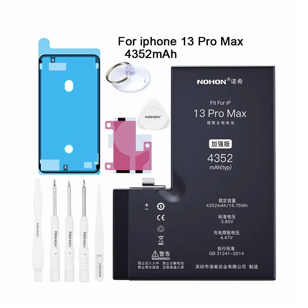 Toptan mobil cep telefonu pil için iphone 13 pro max pil değiştirme x xr 12 xs max 11 7 6 11 8 13 pro artı 6s mini