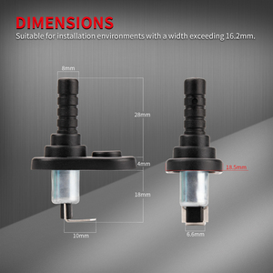 Kéo Pin Xe Tự Động Chuyển Đổi Cửa 20A 12VDC Nhỏ Điện Ô Tô On-(Off) Xe Cửa Chuyển Đổi Ánh Sáng Với Màu Đen Bảo Vệ Bìa - Product Image 2