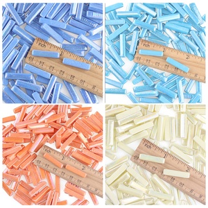 Sinh Thái Men Thủy Tinh Mỏng Tuyến Tính Dải Bề Mặt Mịn Ánh Lóng Ánh Thủy Tinh Khảm Lỏng Gạch Đối Với DIY Thủ Công Mỹ Nghệ - Product Image 5