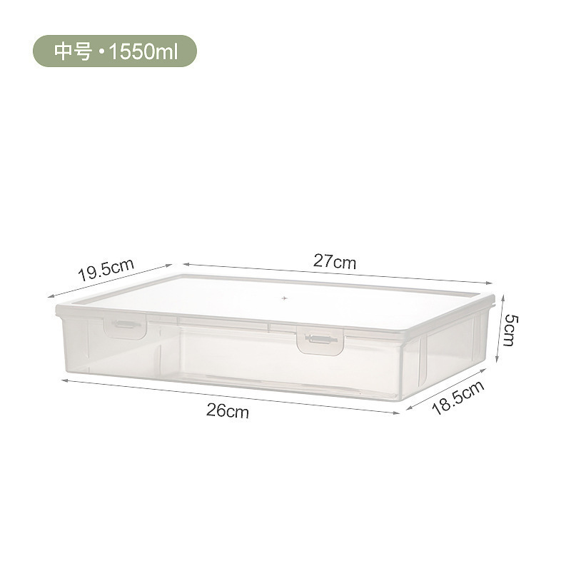 Transparent A4 medium-sized storage box