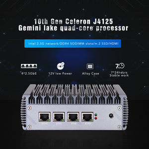 PFSense Firewall Barebone Mini computadora 4 LANs 3,0 MSATA Slot Fanless 4-LAN Industrial Firewal - Product Image 4