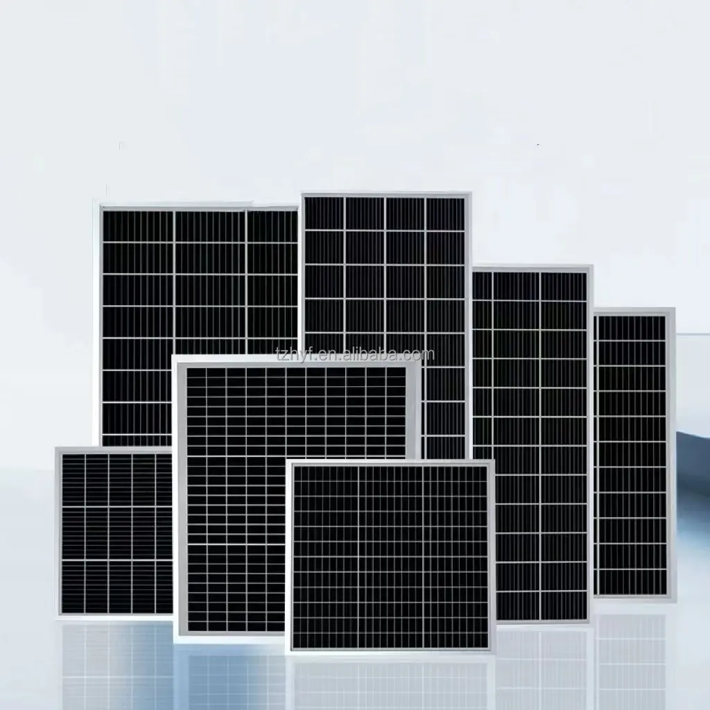 Panel solar de tamaño pequeño 5W-100W 6V 12V 18V 20W 30W 40W 50 W 150W Panel personalizado de 50 vatios Solar para el hogar al aire libre