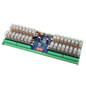 Huaqingjun 32-Channel RS485 232 Communication <strong>Relay</strong> <strong>Module</strong> <strong>Modbus</strong> RTU DC12V/24V <strong>Relay</strong> <strong>Output</strong> <strong>Module</strong> for ETC Induction - Product Image 1
