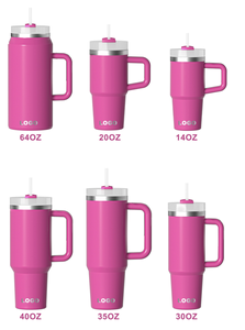 Ready to Ship Tumbler 40oz Insulated Handle Light Blue Stainless Steel <strong>Cup</strong> - Product Image 5