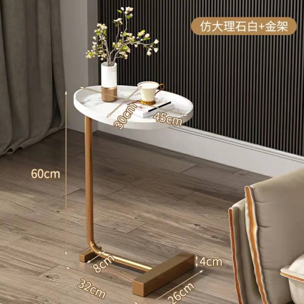 Support en platine effet marbre