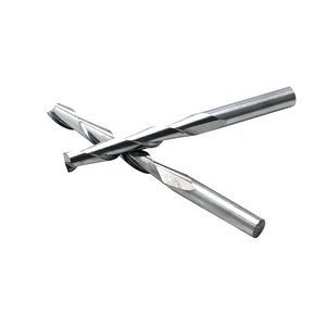 Karbür freze kesicisi Tungsten çelik ahşap freze freze kesicisi 3.175mm çap çift flüt Spiral freze kesicisi ahşap için kesici
