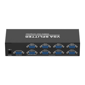 Divisor VGA de 8 puertos de 350MHz para 1 computadora 8 pantallas 1 entrada 8 salidas divisor VGA 1x8 Max 2560x1440