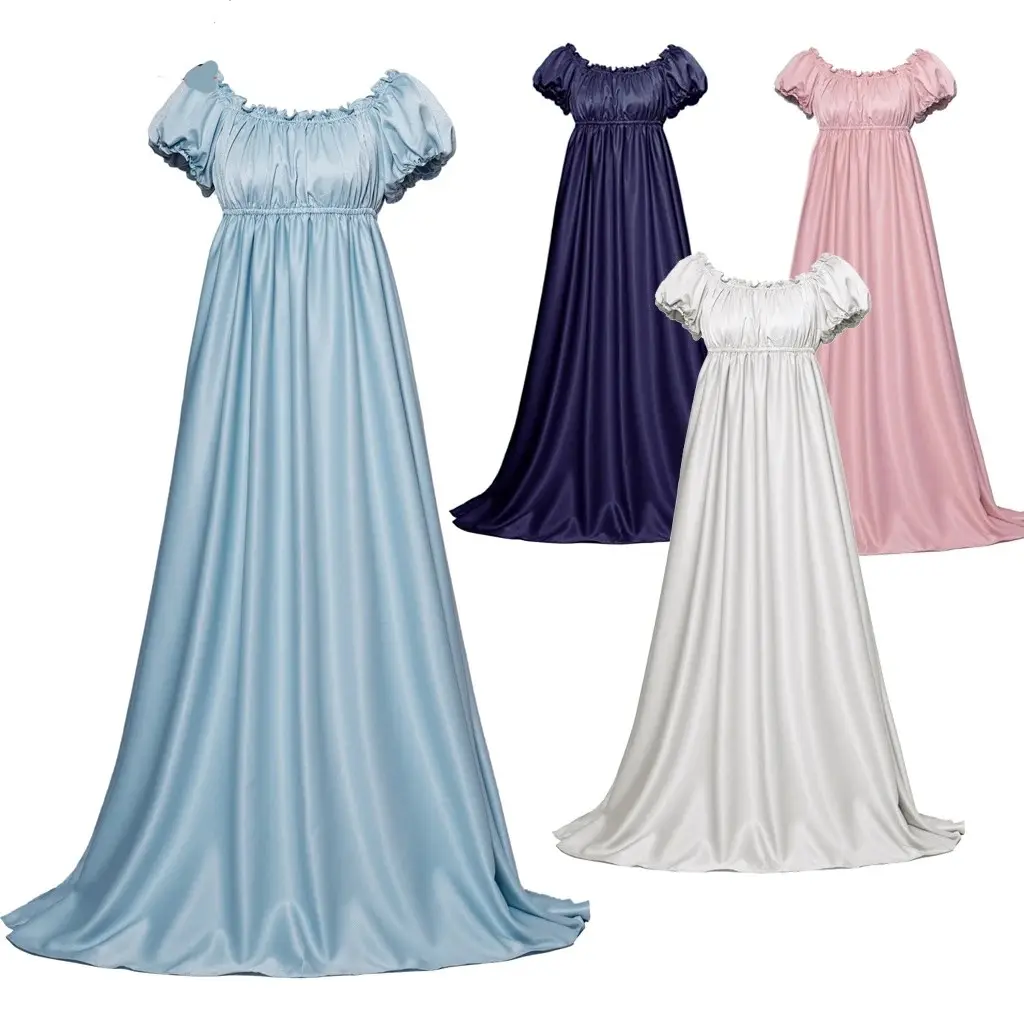 Dress Victorian Fancy Gown Regency Era Ball Gown Vintage High Waistline Jane Austen Dress Cosplay Costume