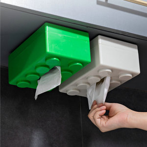 ホームアクセサリーティッシュ収納ボックスデスクトップトイレットペーパー収納ケースナプキンプラスチックティッシュボックス