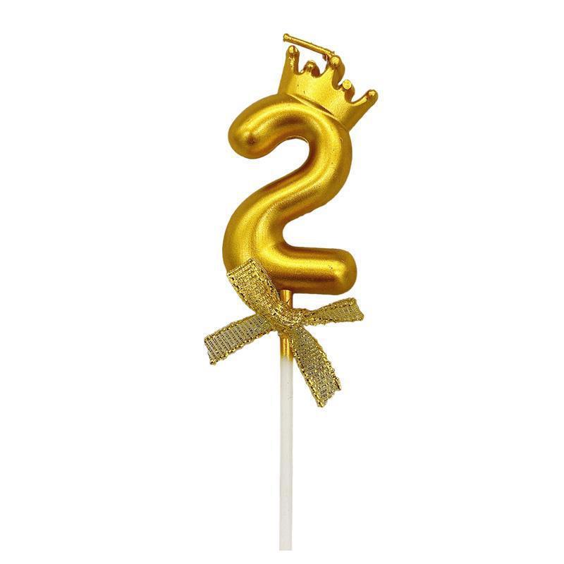 Crown Number Candles 2 (1 piece)