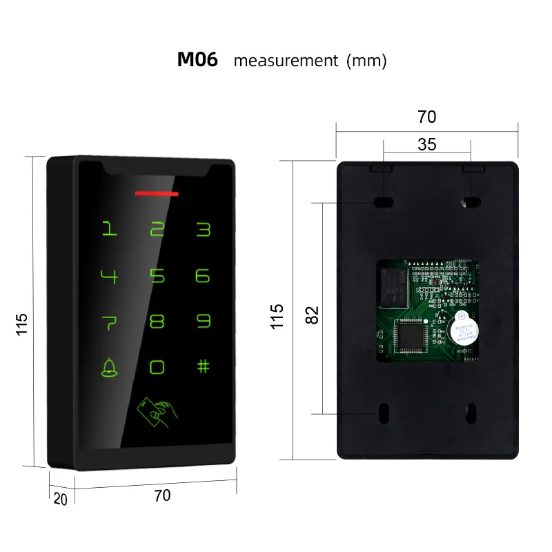 M06 आईडी निविड़ अंधकार अभिगम नियंत्रण पासवर्ड प्रबंधन और कार्ड प्राधिकरण Dmmunity कार्यालय की इमारत 4000 usres