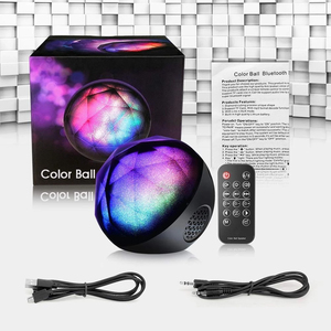 Colorful Ha Condotto La Luce Speaker Magic Sfera di Colore Carta di Mini Telecomando Senza Fili Audio Senza Fili BT Speaker - Product Image 6