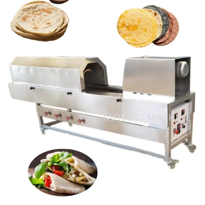 304 Roestvrijstalen Chapti-Machine Om Tortilla 'S Automatische Samosa Roti-Maker Chapati Makende Tortilla-Machine Klein Te Maken