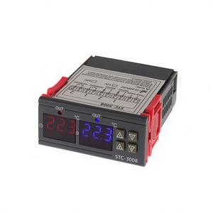Módulo 220 Controlador de temperatura digital dual Salida de dos relés 12V 24V Termostato termorregulador Stc3008 - Product Image 1