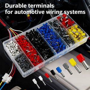 1800 cái/hộp E ống loại Brass lạnh Uốn Tóc bồng thiết bị đầu cuối Temu/Ebay Hot Bán cho Wire & <span class=keywords><strong>Copper</strong></span> thiết bị đầu cuối kết nối - Product Image 4