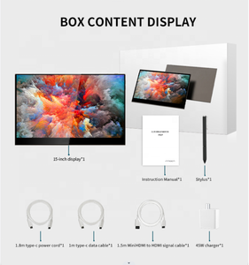 Nhà Máy Bán buôn Hot Bán 14 inch một cáp cho màn hình kép Hot Bán máy tính xách tay ba màn hình di động ba màn hình - Product Image 4