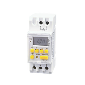 12VDC Timer Relais THC-30A Hochstrom-Zeit schalters teuerung Mikro computer Programmierung 16ON & OFF 7 Tage 24 Stunden Din-Rail-Halterung - Product Image 3