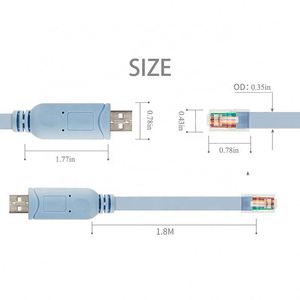 Usb to RJ45 FtdiFt232rlコンソールルーター制御ケーブルスイッチシリアルポートRS232制御変換ケーブル - Product Image 3