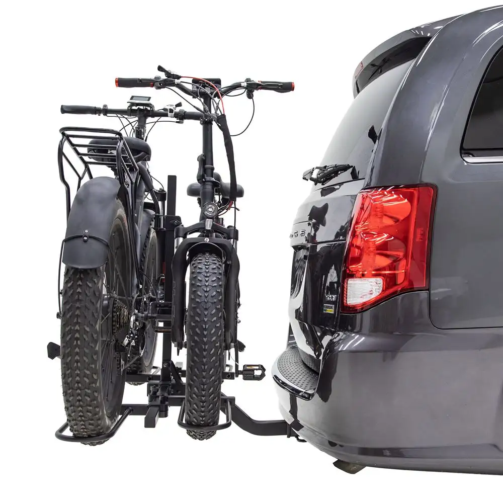 Сверхмощный внедорожник, фургон, грузовой автомобиль, задний грузовой багажник, 2 велосипеда, стойка для электрического велосипеда, горный толстый велосипед