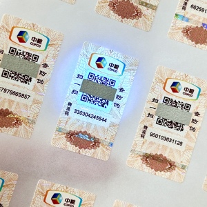 Waterproof Square QR <strong>Code</strong> Sticker with Custom Anti-Counterfeiting Printing - Product Image 1