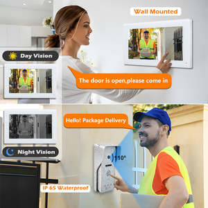 7&quot; Kit VDP Full Touch Screen <strong>Intercom</strong> With Smart Home Surveillance CCTV Camera 8 Security Zones Detector <strong>Access</strong> <strong>Control</strong> - Product Image 2