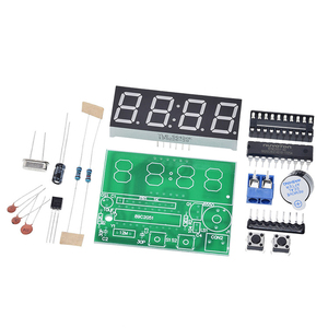 <strong>4</strong>-<strong>digit</strong> Digital Electronic Clock Microcontroller Digital Clock DIY Electronic Production Parts C51 <strong>4</strong>-<strong>digit</strong> Clock DIY Kit - Product Image 3