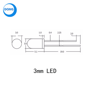 100ชิ้นชุดกล่อง LED 3มม. 5มม. F3 F5ไดโอดเปล่งแสงสีขาวสีเขียวสีแดงสีน้ำเงินสีเหลืองชุดอิเล็กทรอนิกส์แบบ DIY ชุดไดโอดชุด LED - Product Image 4
