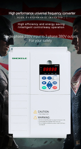 Venta de la fábrica Mini 1 a tipo de entrada 3 Salida de fase de 5,5 KW Unidad de frecuencia Variable/convertidor/VFD/7,5 HP para trituradora de Motor - Product Image 6