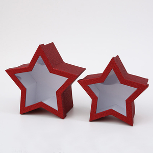 圣诞树明星雪人造型礼品盒纸板花礼品包装盒 - Product Image 3