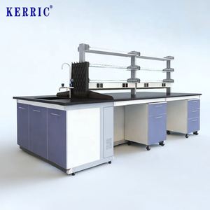 Modernes neues Design Hot Selling Custom ized Stahl und Holz Central Island Lab Bench Tisch elektronischer Labor tisch - Product Image 1