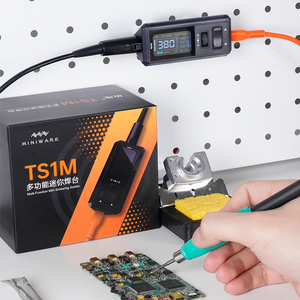 Minware ts1m Mini Hàn trạm PD 3.1 28V 200W Tương thích với T245 xử lý và C210 xách tay kỹ thuật số hàn sắt - Product Image 2