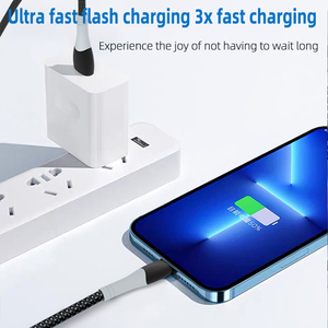 สายเคเบิลข้อมูลชนิด C ชนิด C สายเคเบิลข้อมูลแบบถักไนลอนคุณภาพสูง - Product Image 6