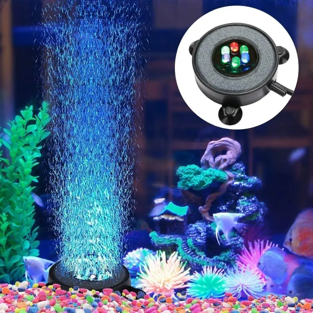 Submersible 6 LEDs Multi-colored Changing IP68 Led Underwater Light 12v Fish Tank Coral Reef Aquarium Light