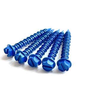 Blue Hex Head <strong>2.5</strong>&quot; Length 1/4&quot; Diameter Concrete <strong>Screw</strong> - Product Image 6