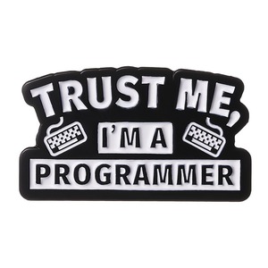 Yaratıcı yeni tasarım programcı kod alfabe Metal broş Pin bilgisayar bu programlama Metal hatıra dekorasyon rozeti