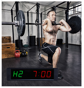 LED 1 Zoll 6 Ziffern Rot Grün Display Mini Digital Wanduhr Elektronischer Countdown Gym Fitness Intervall Workouts Timer - Product Image 6