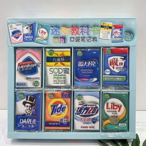 可爱卡通迷你课本笔记记事本便携式袖珍笔记本小学学科批发笔记本带不倒翁套装