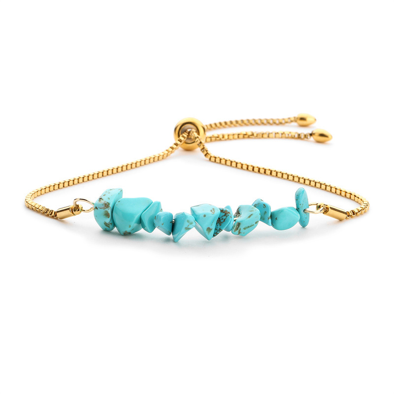 Bleu turquoise-doré