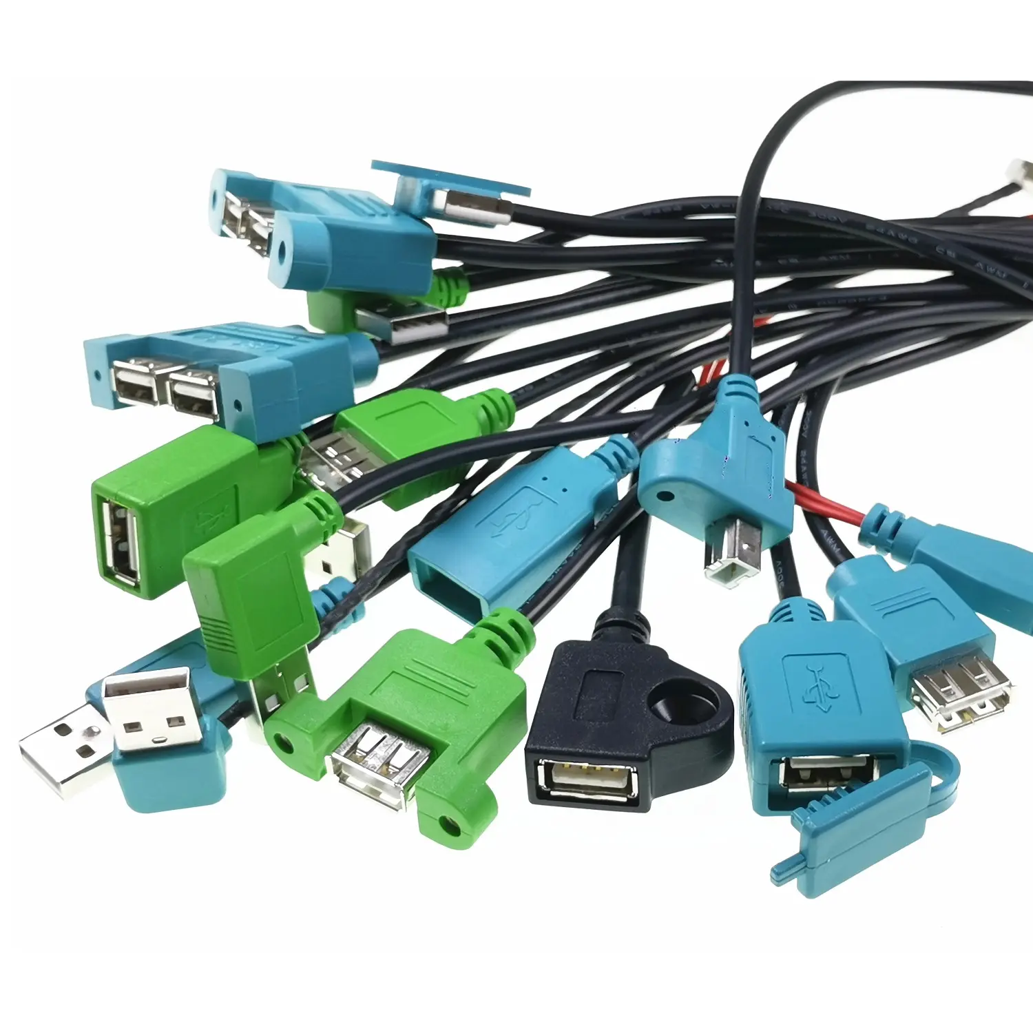 Kabel Cetakan Kabel USB 2.0 4 Cara, Rakitan Kabel Komputer Kebesaran untuk Tanggal Kawat