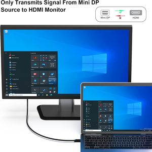 BENFEI Mini <strong>DisplayPort</strong> to <strong>HDMI</strong> Cable 0.9 Meter Mini DP to <strong>HDMI</strong> Cable