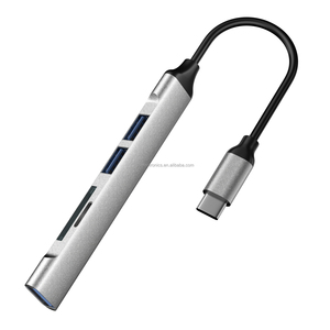 通用Type-C至3 * usb-a + SD + TF 5合1多端口坞站集线器，用于扩展笔记本电脑和平板电脑的连接性 - Product Image 3