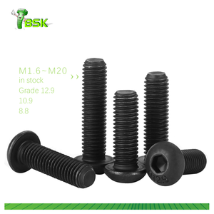 Altıgen soket düğme başlı vidalar sınıf 2.9 10.9 8.8 siyah oksit iso 7380 vida - Product Image 5