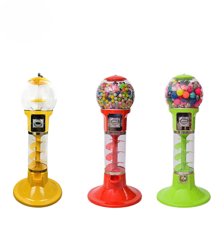 Nova Qualidade Coin Operated Spin Cápsula Brinquedos Gum Bouncy Ball Vending Machine