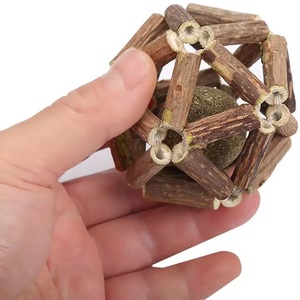Catnip Toys Natural Silvervine Stick Catnip Ball & Bell Ball-Juguetes para gatos de interior Limpieza de dientes - Product Image 3
