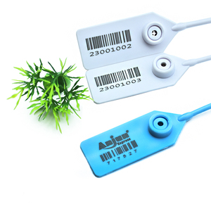 Bán buôn tùy chỉnh in ấn dùng một lần tự khóa Nhựa an ninh con dấu có thể điều chỉnh Con dấu nhựa Zip Tie tag - Product Image 3