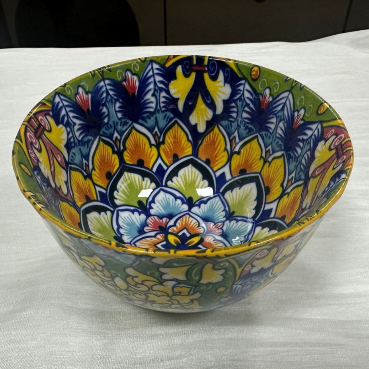 4.5inch lotus edge bowl/pa2058 brocade flower colorful